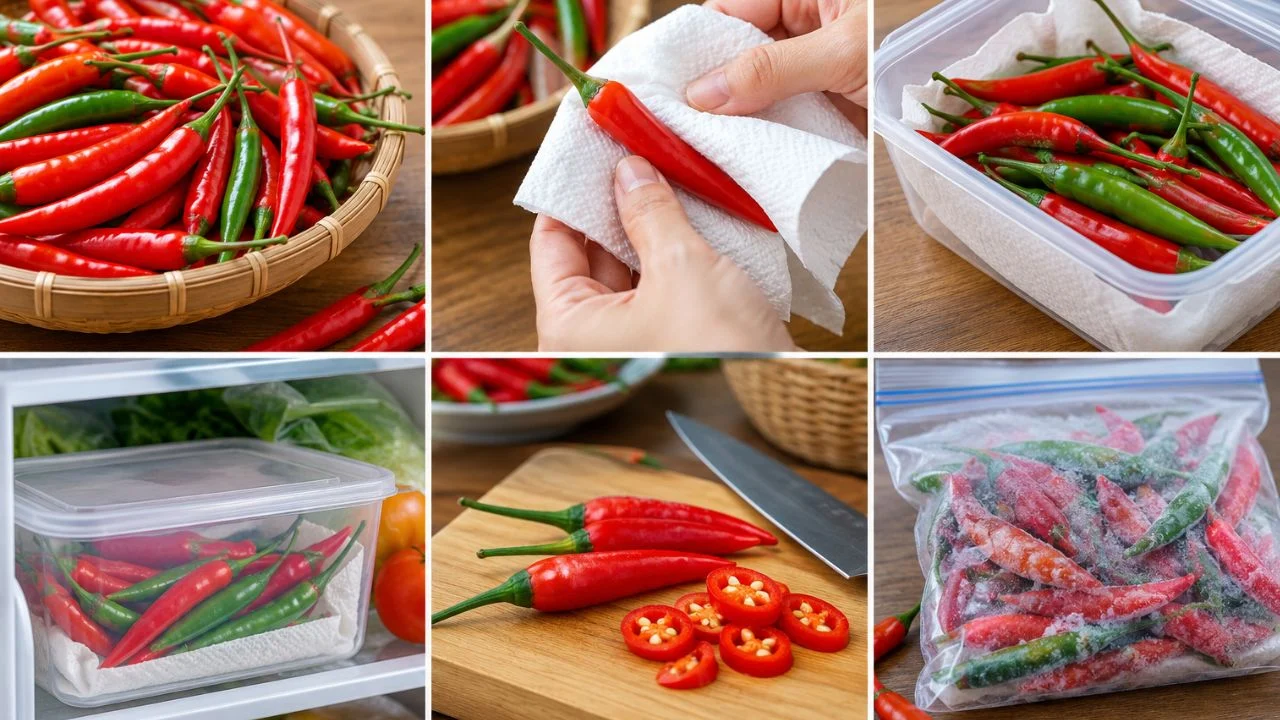 Bảo quản ớt tươi 6 tháng không hỏng: 5 cách dễ làm tại nhà