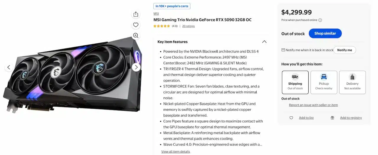 RTX 5090 Gaming Trio cháy hàng: deal có đáng xuống tiền?