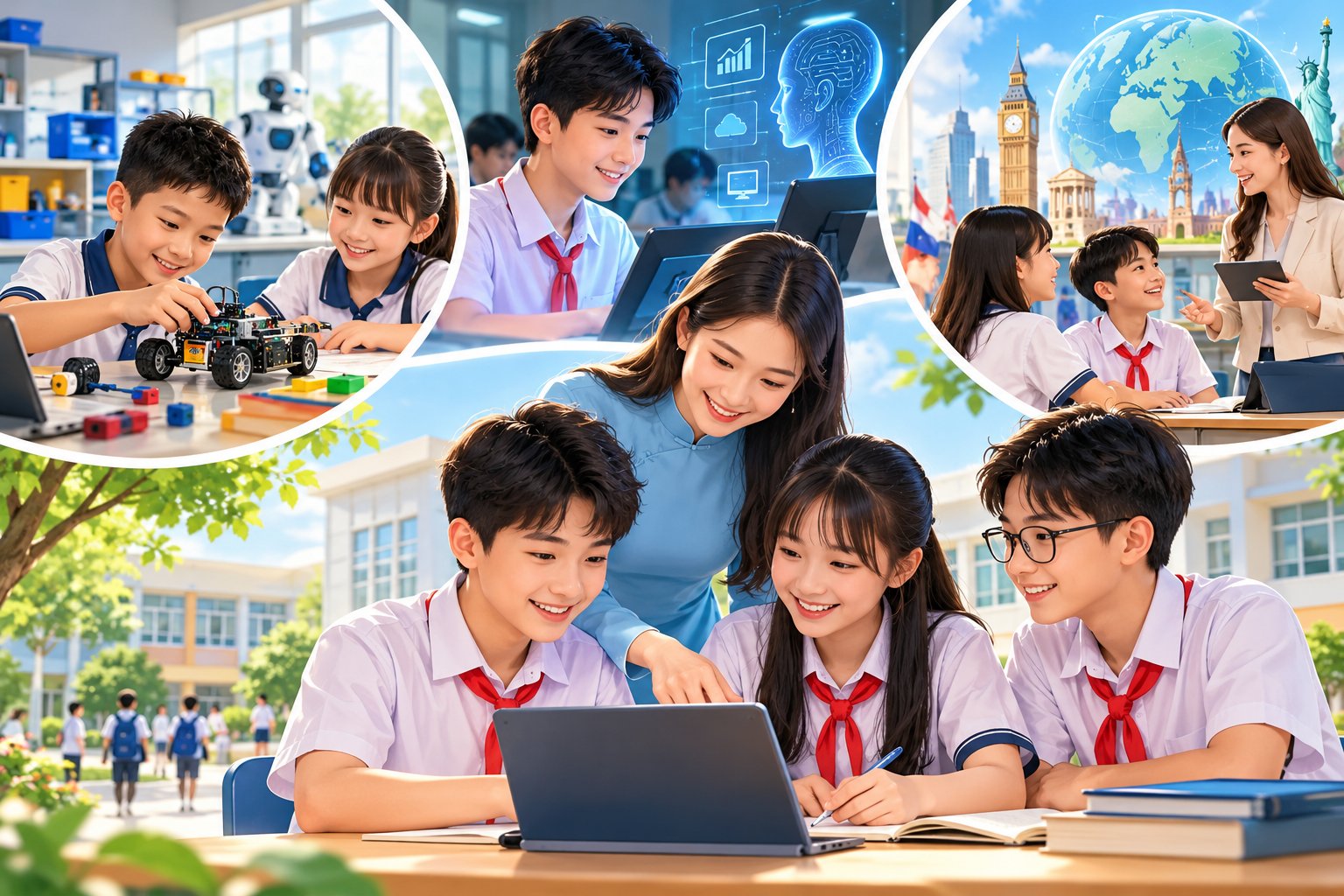 544 trường thí điểm mô hình trường học AI STEM và tiếng Anh