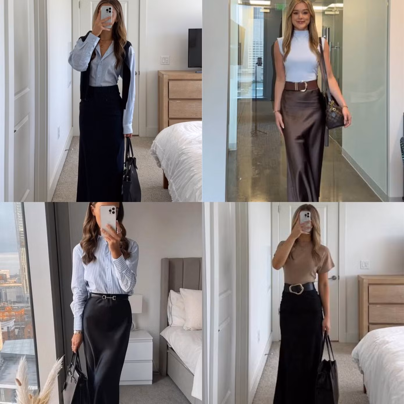 Công thức phối đồ giao mùa không cần jeans: thanh lịch từ đồ cơ bản