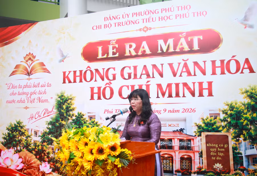Không gian văn hóa Hồ Chí Minh: Khi lịch sử và công nghệ gặp nhau trong trường tiểu học