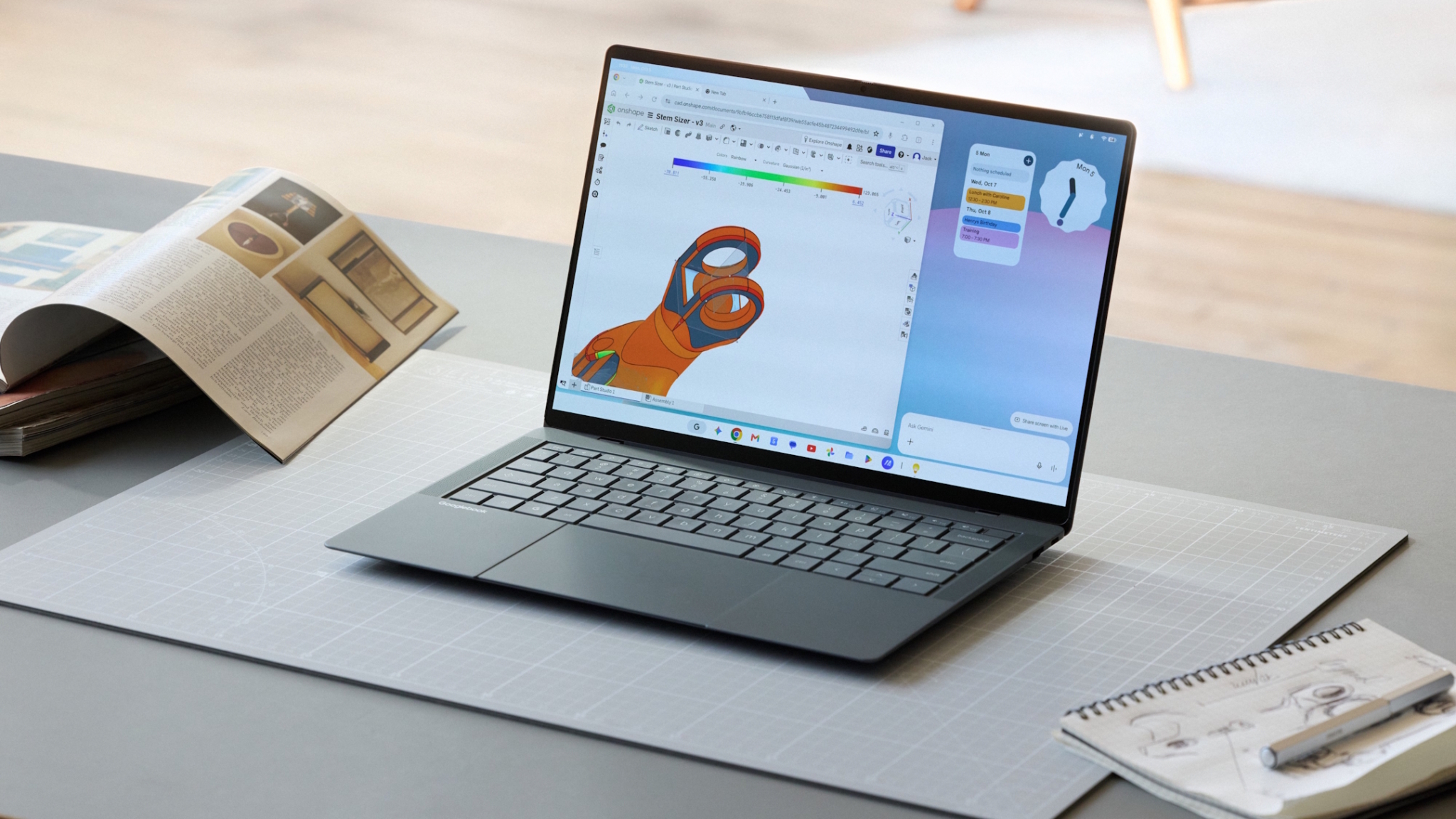 ASUS Googlebook 14: laptop Android siêu nhẹ với chip Panther Lake và Gemini AI