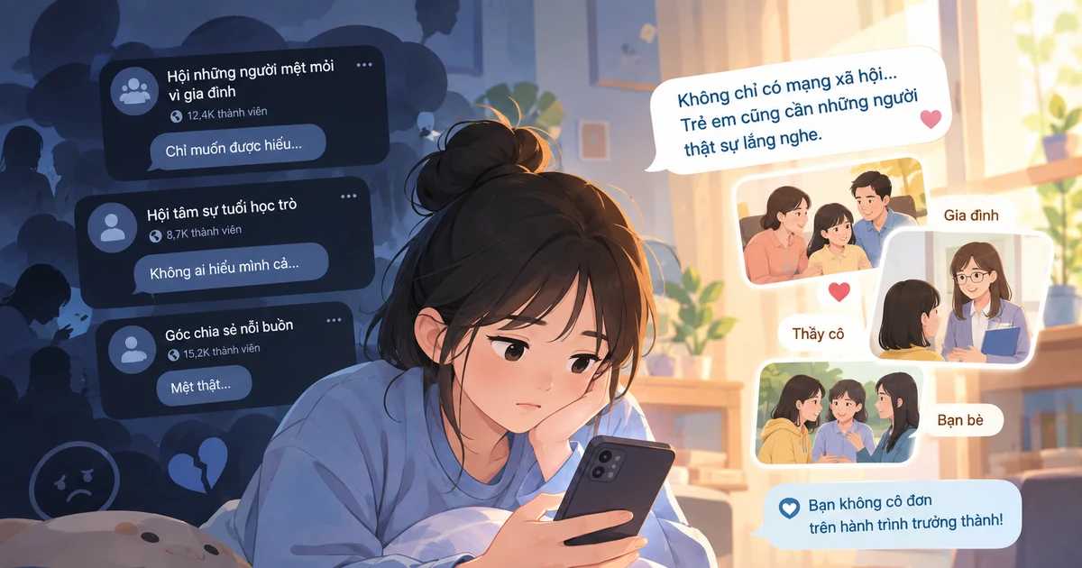 Cộng đồng trực tuyến tiêu cực: Cha mẹ phải bảo vệ con từ gốc, không chỉ bằng cấm đoán