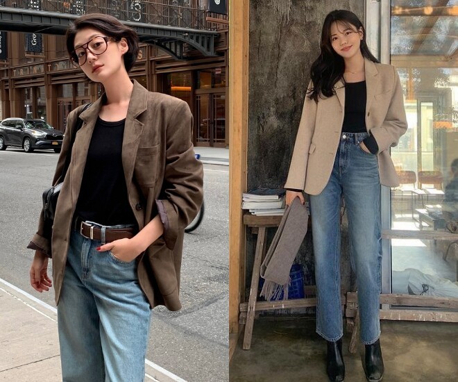 5 công thức phối áo với quần jeans cho phụ nữ U40