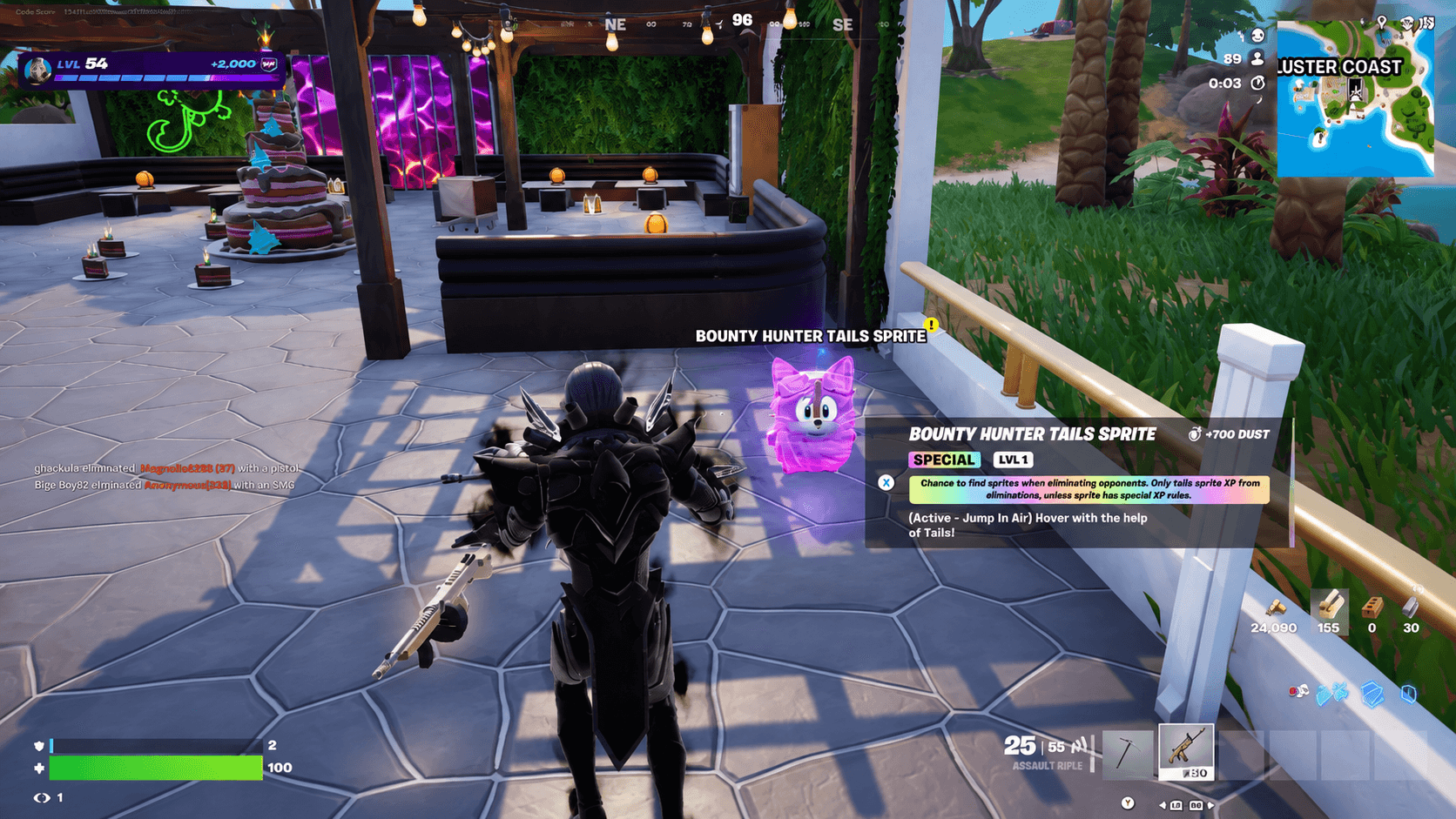Hướng dẫn thu thập Sprites miễn phí trong Fortnite: từ Pixel Polli đến Bounty Hunter