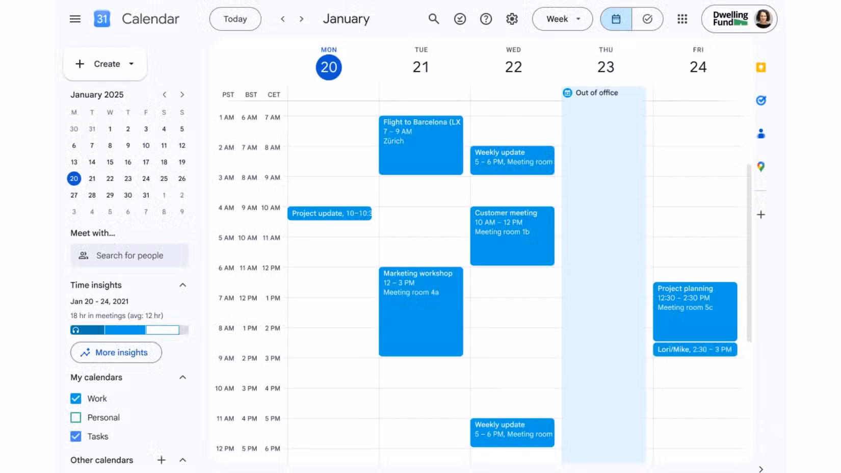 Google Calendar hiển thị 3 múi giờ: vũ khí mới cho lập lịch toàn cầu