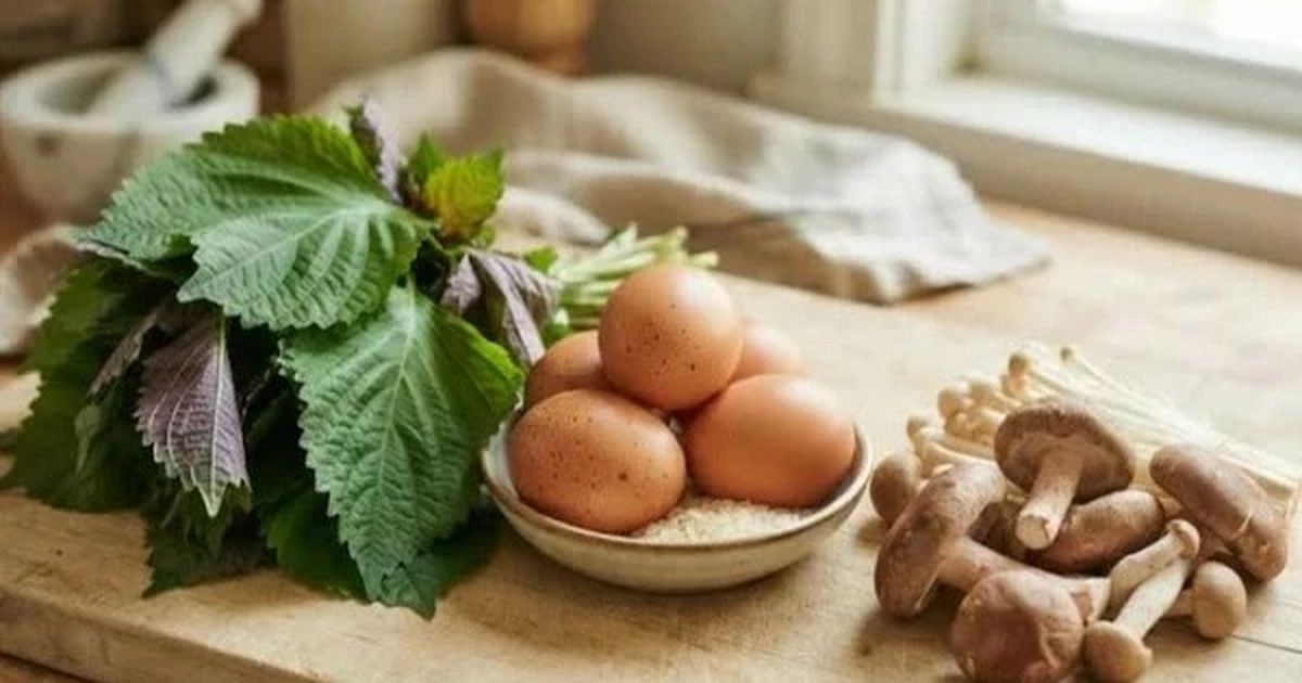 Kết hợp lá tía tô và trứng: Bí quyết bình dân bảo vệ tim mạch