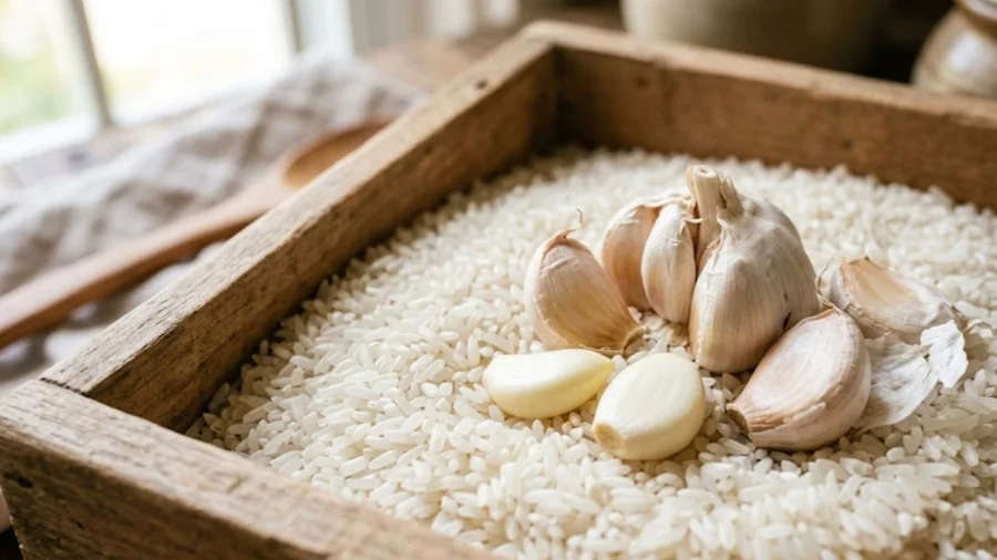 Tỏi, tiêu và rong biển khô: Bí quyết bảo quản gạo tự nhiên