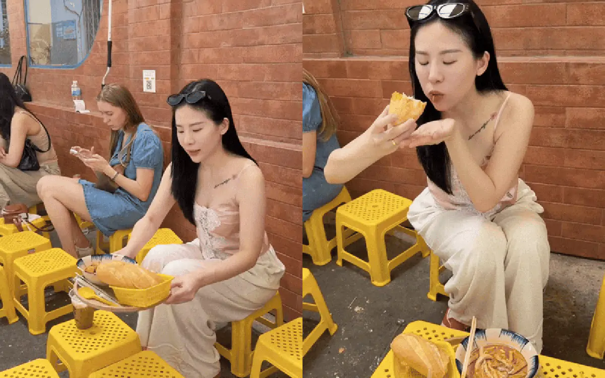 Khách quốc tế bất ngờ với bánh mì chấm và thịt nướng khói vỉa hè Sài Gòn