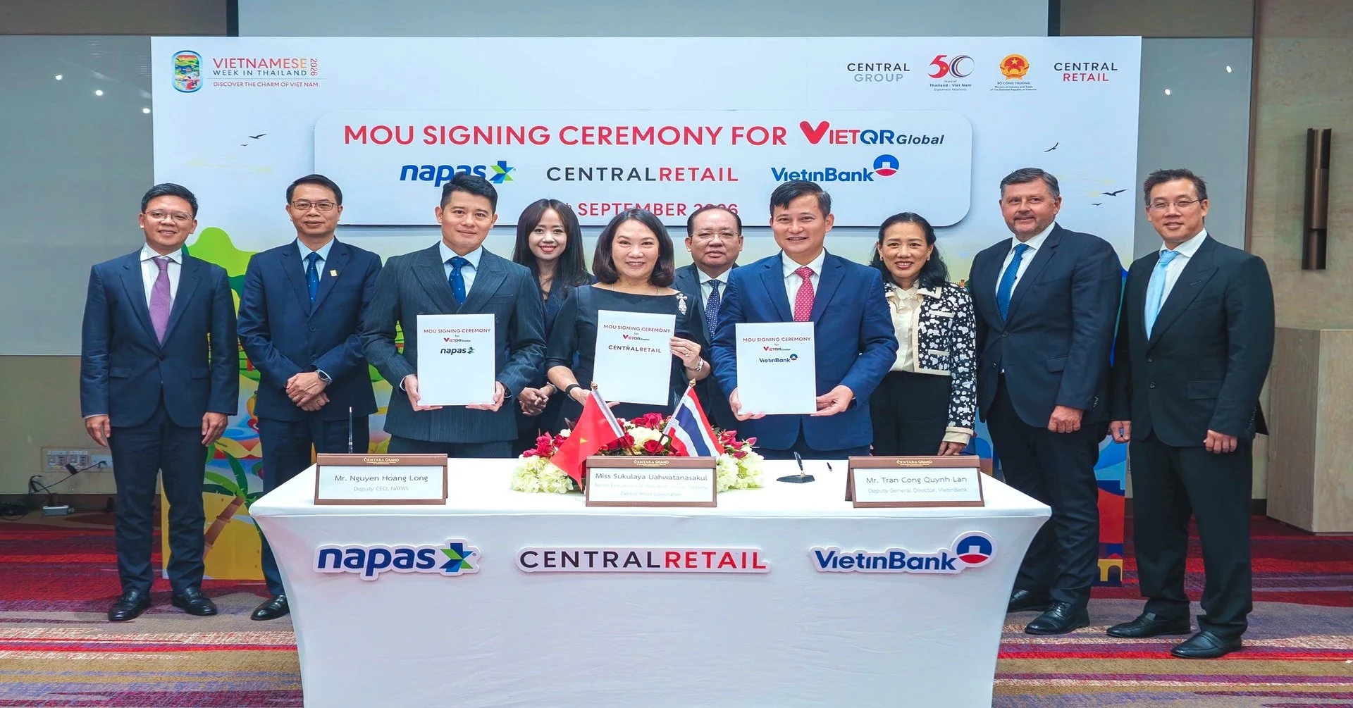 Thanh toán QR VietinBank iPay Mobile tại Central Retail Thái