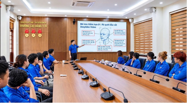 Học sinh lớp 8 trở thành người dạy an toàn mạng xã hội