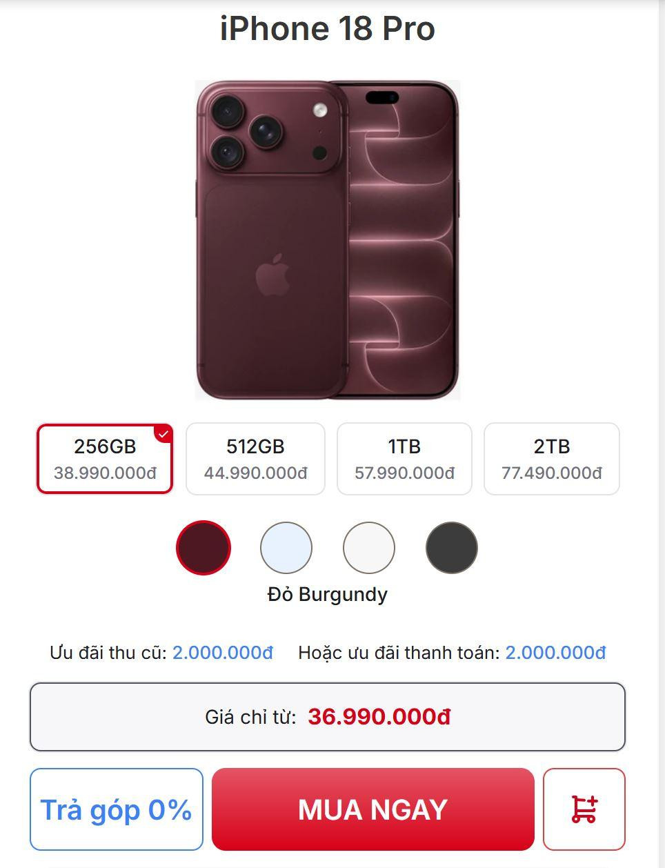 iPhone 18 Pro Max đội giá 5 triệu: Vì sao vẫn cháy hàng?