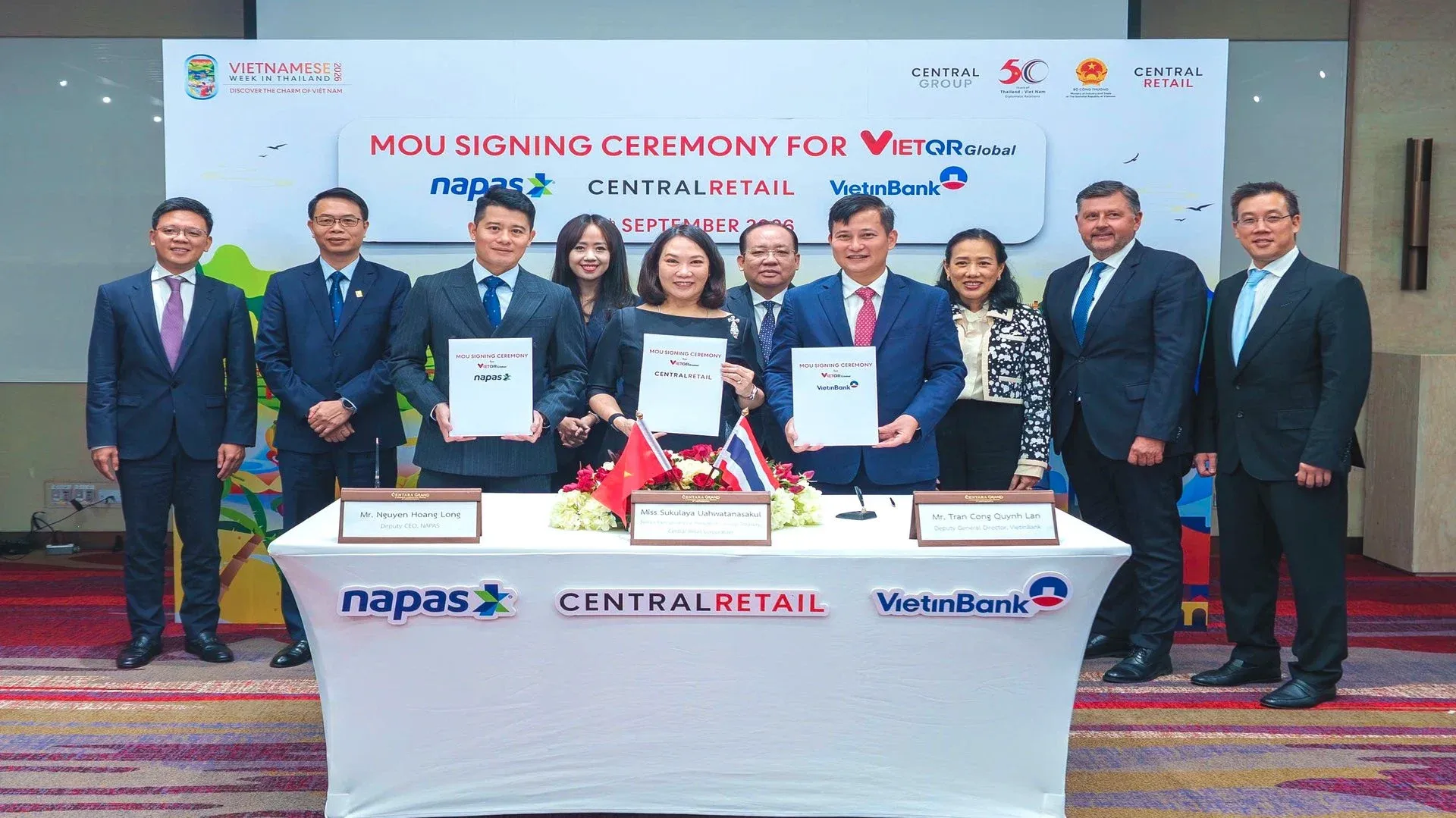 Thanh toán QR VietinBank iPay Mobile tại Central Retail Thái