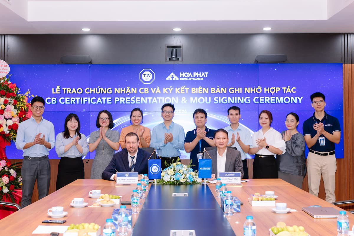 Hòa Phát, chứng nhận CB TÜV SÜD và tham vọng đưa bếp từ Funiki ra hơn 50 thị trường