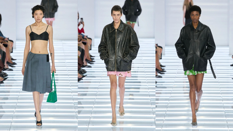 Prada Xuân Hè: Khi chân váy trở thành nhân vật chính