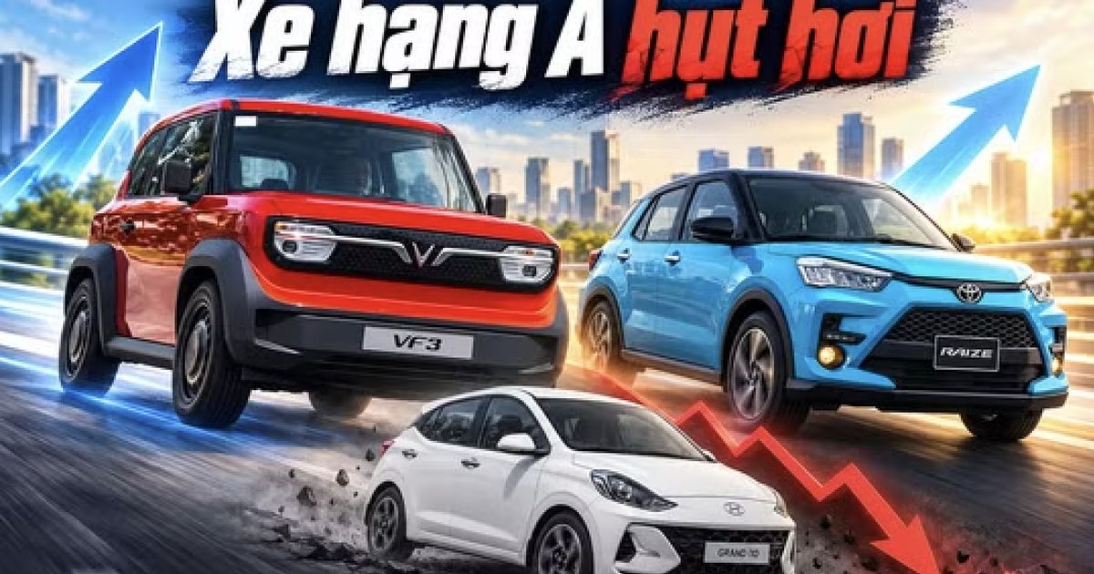 Xe xăng hạng A sụt giảm 87%: cuộc di cư sang SUV đô thị và xe điện