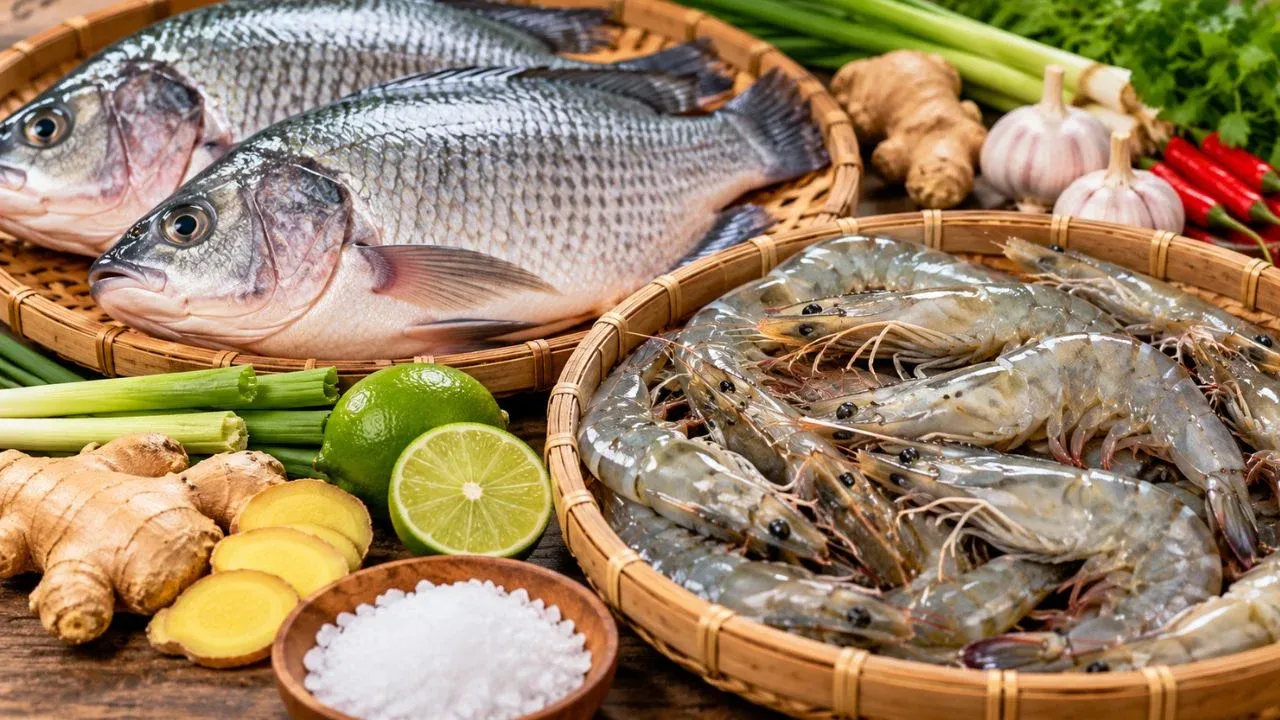 7 cách khử mùi tanh cá và tôm hiệu quả như đầu bếp