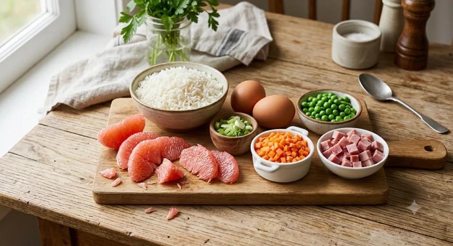 Cơm rang bưởi: Món cơm rang chua ngọt cho mùa bưởi