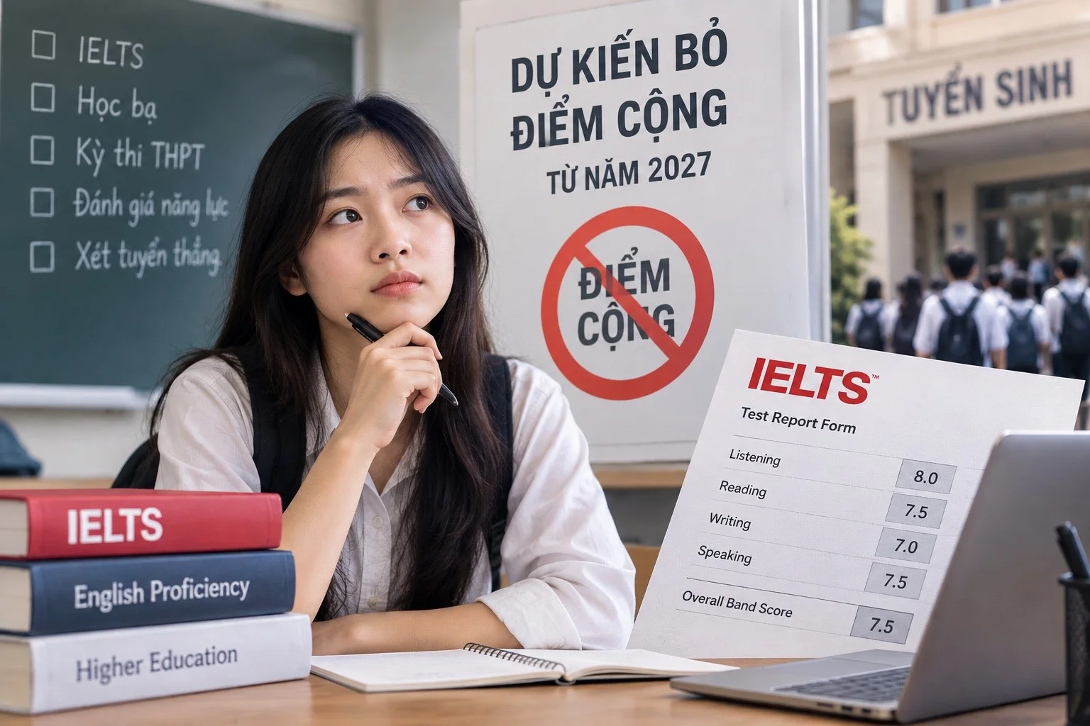 IELTS không còn cộng điểm: Cú hích buộc tuyển sinh đại học phải công bằng hơn