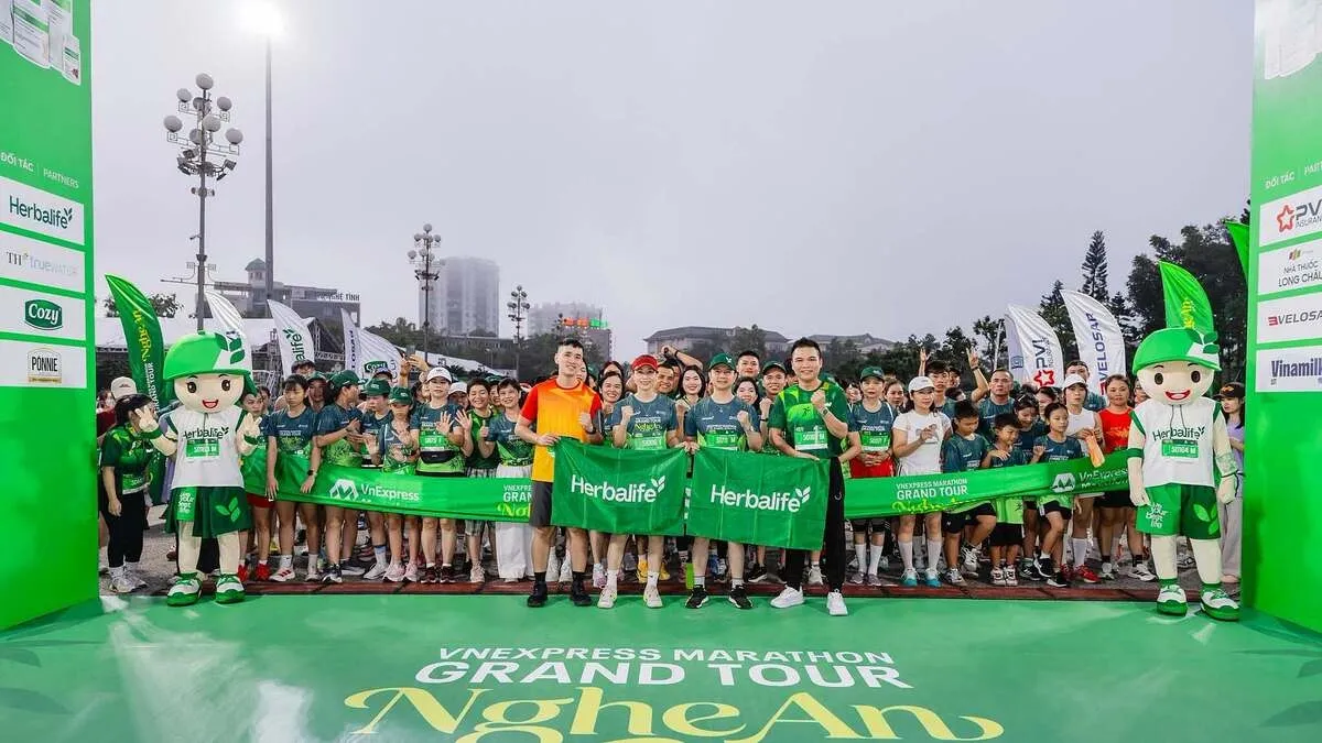 Cộng đồng Herbalife tỏa sáng tại VnExpress Marathon Nghệ An