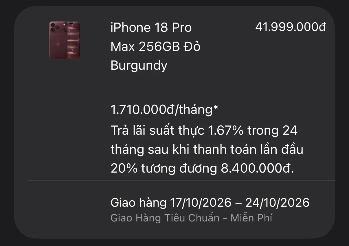iPhone 18 Pro Max cháy hàng sau một tuần: nên mua bản nào?