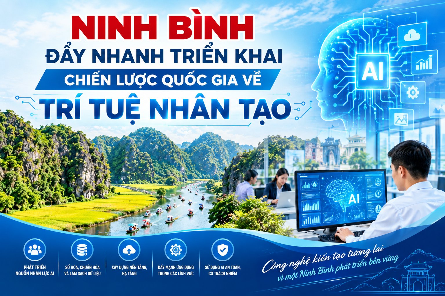 Từ xã đến tỉnh: phổ cập AI cộng đồng đang đổi đời vùng quê