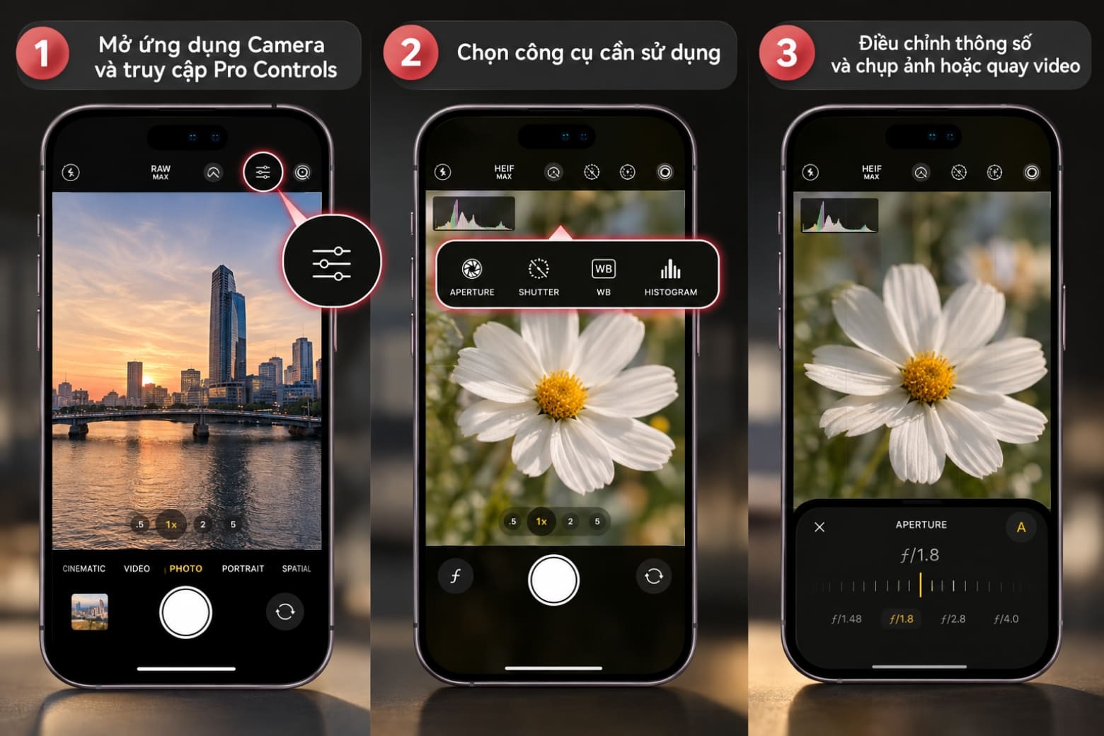 Làm chủ Pro Controls trên iPhone 18 Pro để chụp thủ công