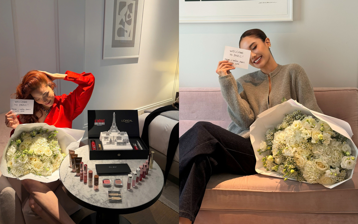 Lan Khuê và Phương Linh mang tinh thần Chính Nữ Việt Nam đến Le Défilé L’Oréal Paris