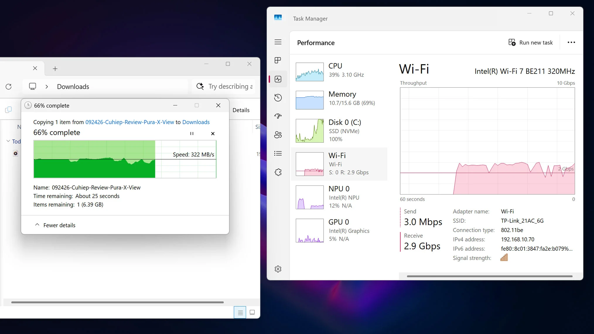 WiFi 7 nhanh hơn WiFi 6 bao nhiêu? So sánh qua TP-Link Archer BE600