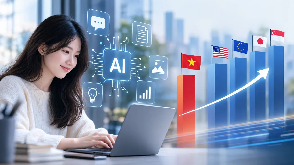 Việt Nam đứng thứ hai Đông Nam Á về sử dụng AI tạo sinh: Cú bứt tốc đặt chúng ta ở đâu trên bản đồ công nghệ?