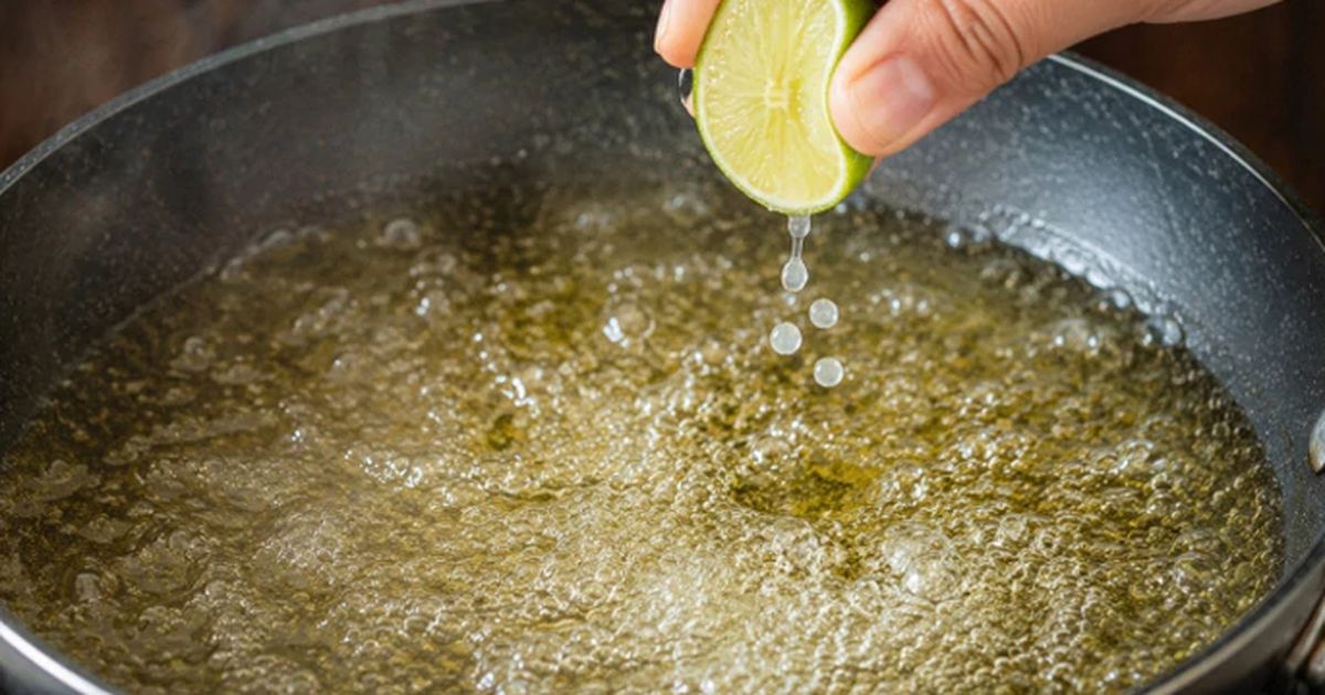 Vài giọt nước cốt chanh vào chảo dầu: mẹo nhỏ, hiệu quả lớn