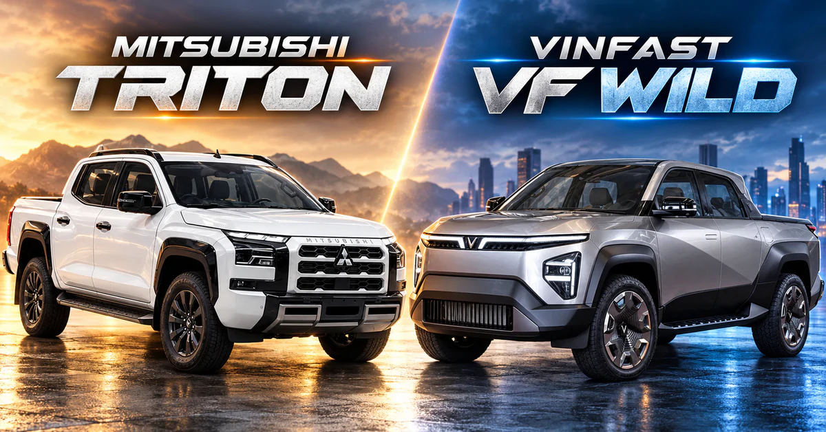 VinFast VF Wild so với Ranger và Triton: bán tải điện REEV đã đủ sức thách thức?