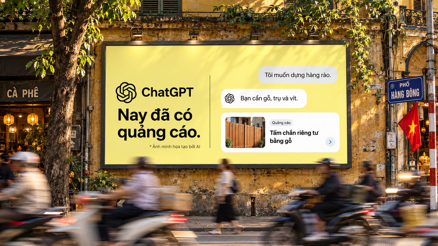 ChatGPT Ads mở rộng: cơ hội mới cho thương hiệu Việt
