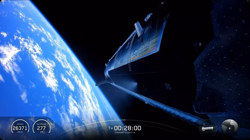 Starship đưa vệ tinh lên quỹ đạo: kỉ nguyên xe tải vũ trụ