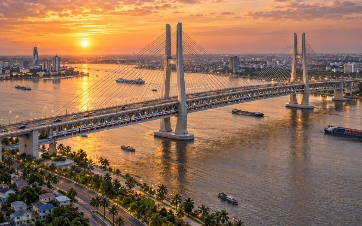 Cầu Cần Thơ 2 hai tầng: bước ngoặt vận tải kết hợp cho Đồng bằng sông Cửu Long