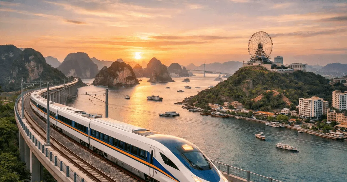 Tuyến đường sắt cao tốc đầu tiên đạt cột mốc Quảng Ninh