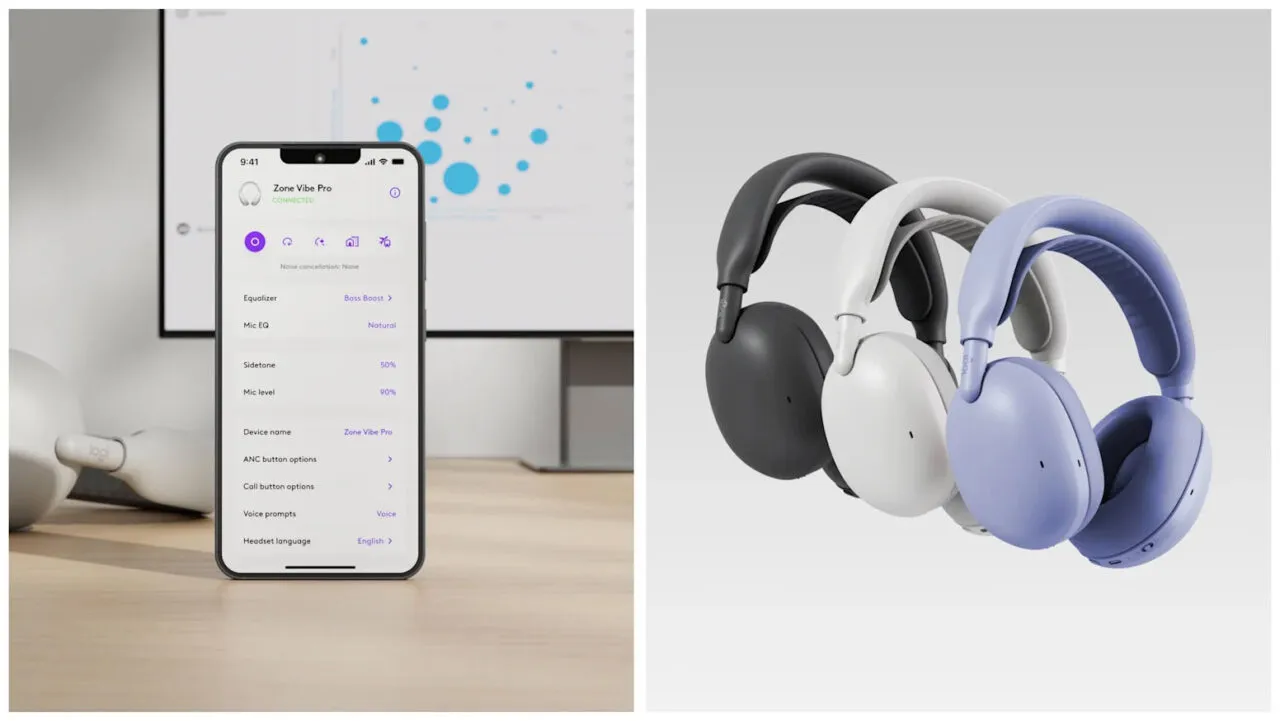 Tai nghe lai ghép: Logitech Zone Vibe Pro và Jabra Evolve3 85