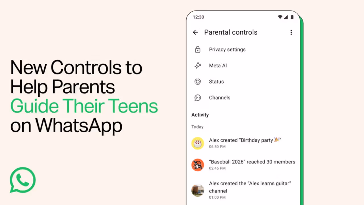 WhatsApp thêm kiểm soát phụ huynh cho tài khoản thanh thiếu niên
