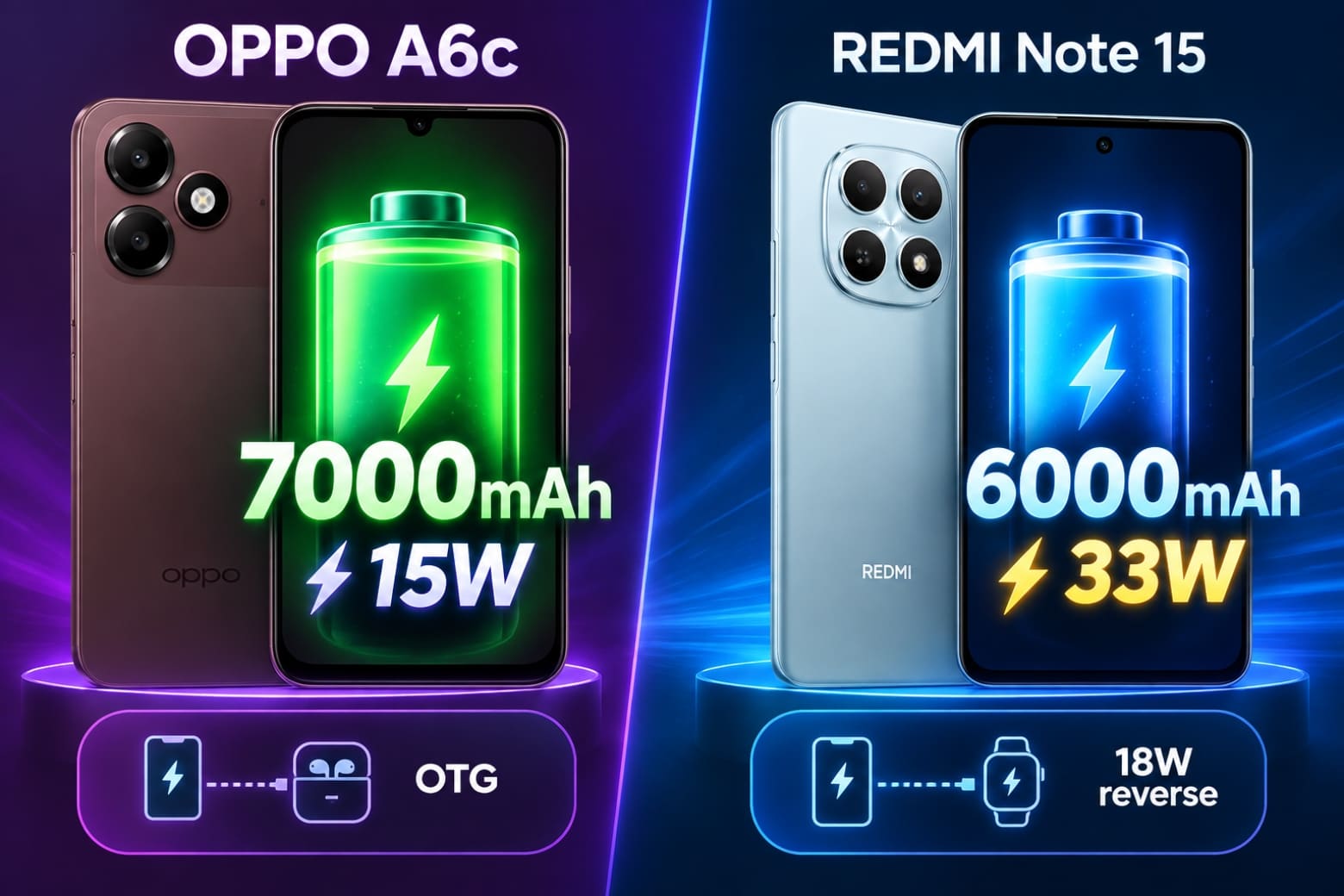 REDMI A7 hay OPPO A6c: Chọn pin trâu hay trải nghiệm nhẹ nhàng?