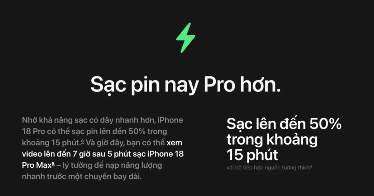 iPhone 18 Pro vs iPhone 17 Pro Max: chọn pin lâu hay sạc nhanh?