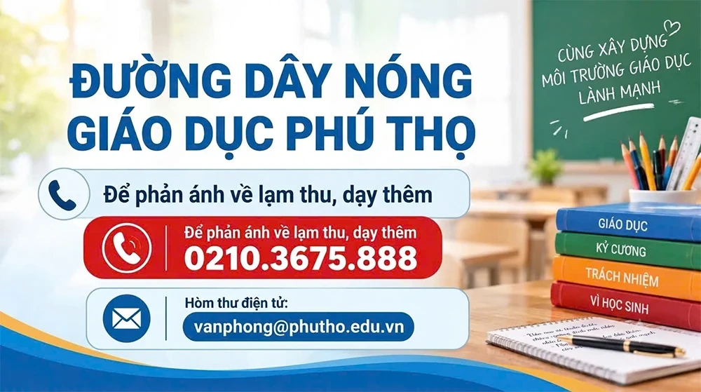 Đường dây nóng lạm thu và dạy thêm sai quy định: Phụ huynh cần chủ động sử dụng