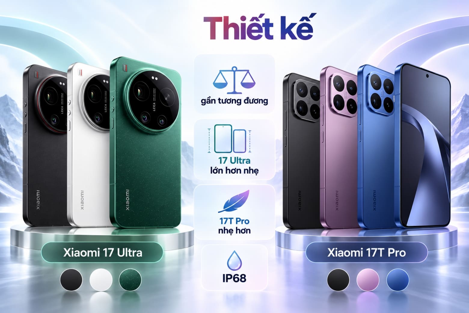 Xiaomi 17 Ultra vs 17T Pro: chọn flagship nào đáng tiền hơn?