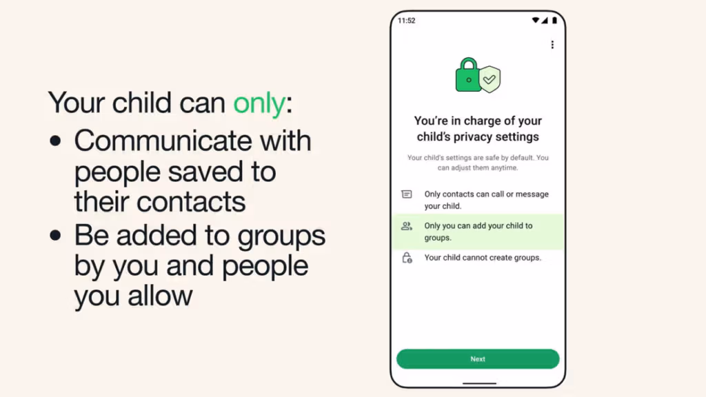 WhatsApp thêm kiểm soát phụ huynh cho tài khoản thanh thiếu niên
