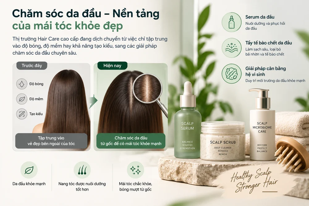 Từ sửa chữa đến phòng ngừa: cuộc tái định nghĩa chăm sóc tóc cao cấp