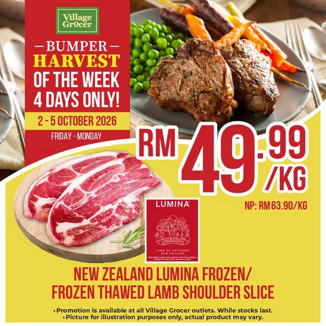Daging Biri-biri Bahu New Zealand Lumina Pada Harga RM49.99/kg