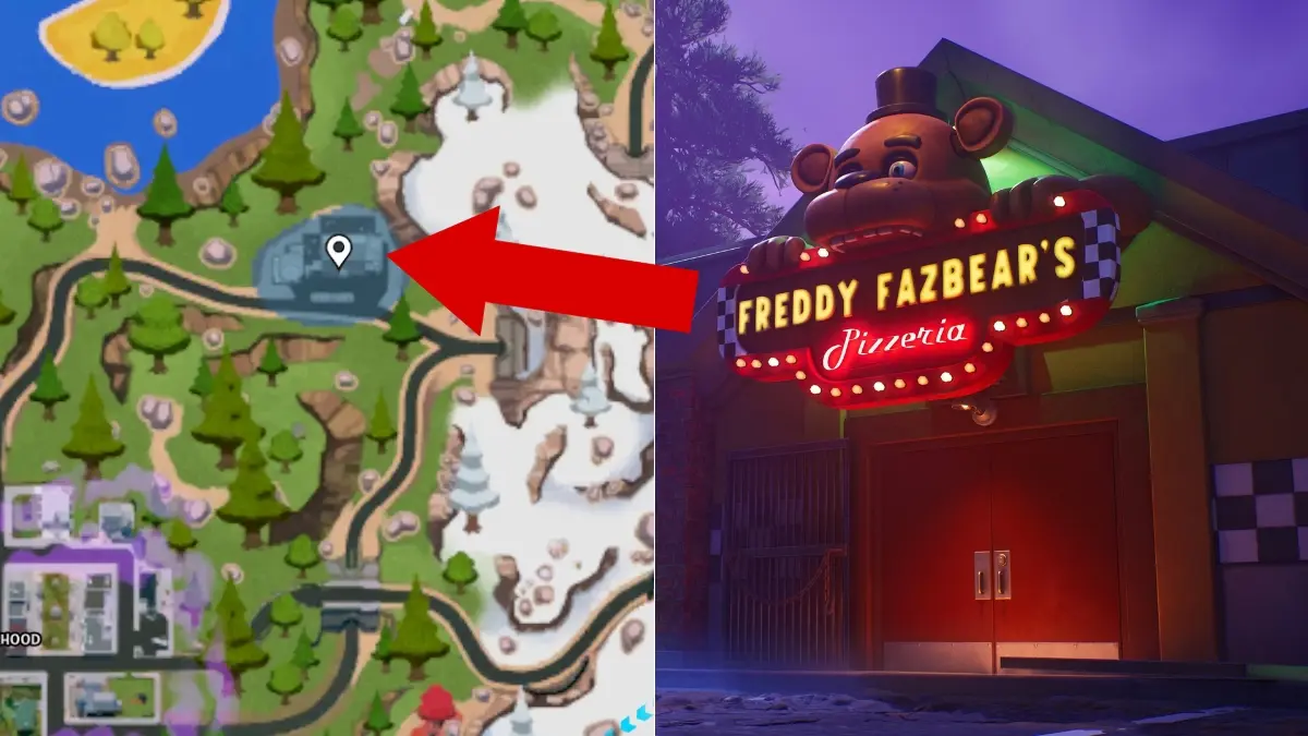 Hướng dẫn tìm 4 animatronic FNAF và dùng trang phục trong Fortnite Fortnitemares