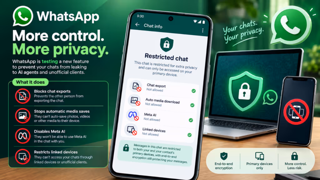 WhatsApp Restricted Chat: Khi người dùng tự khóa cuộc trò chuyện khỏi AI