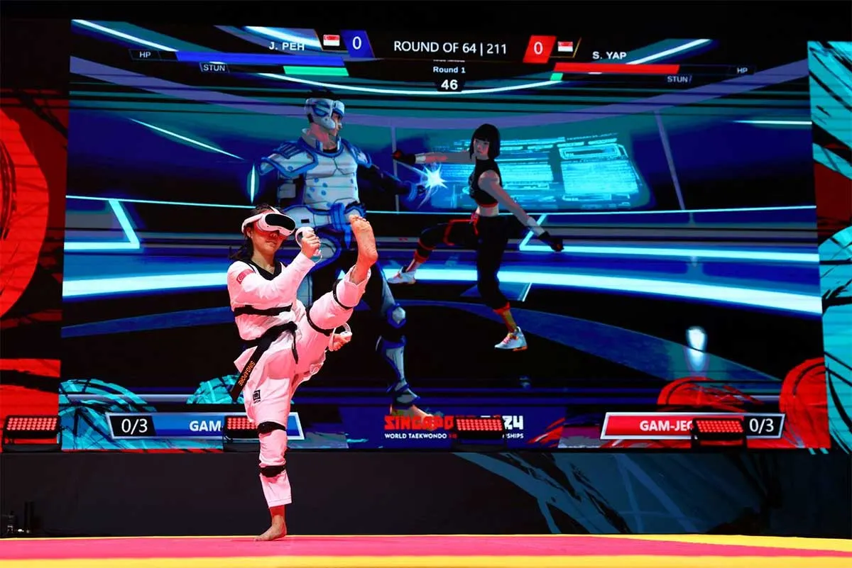 Taekwondo thực tế ảo: Khi võ đài hóa thành game đối kháng