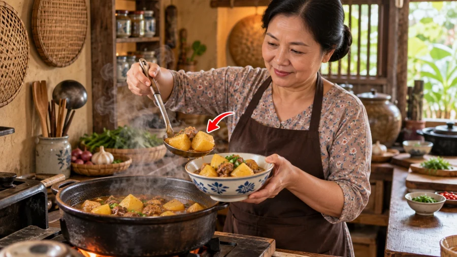 Nấu cháo nhanh, kho thịt và hầm khoai tiết kiệm gas điện