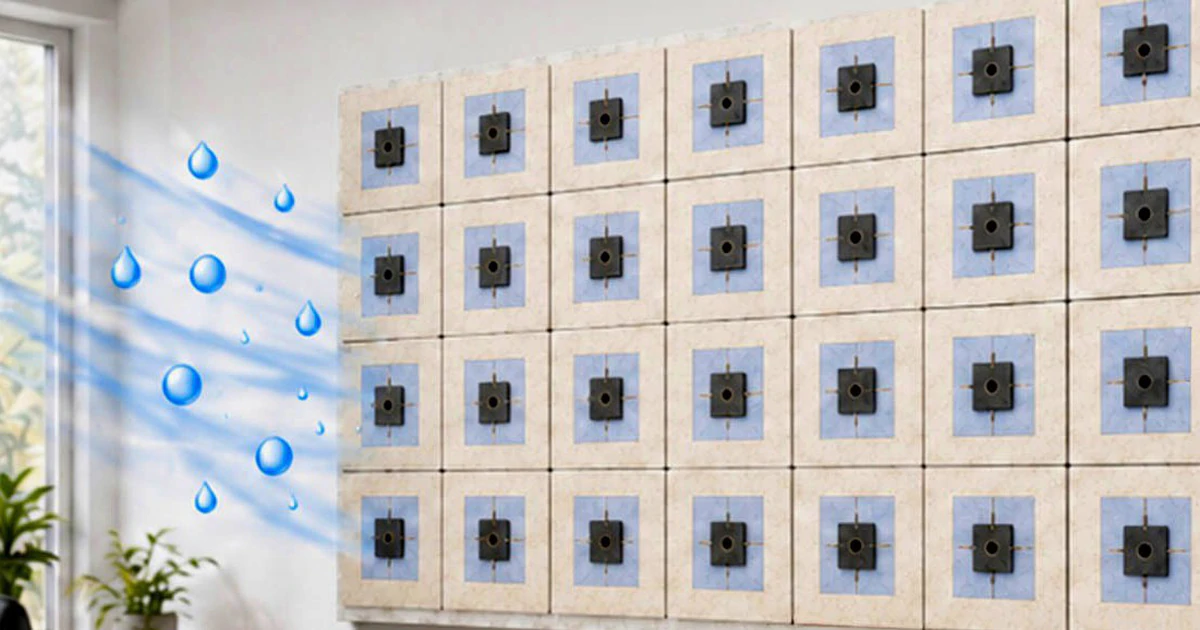 Vật liệu mới hấp thụ ẩm không khí để phát điện